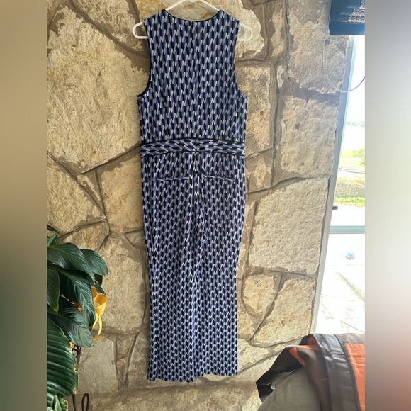 Anthropologie Maeve Ponte Wide Leg Jumpsuit With Pockets Size Large - Picture 7 of 7